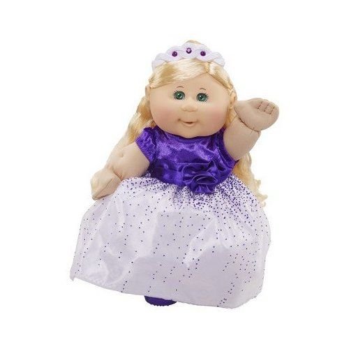 Cabbage Patch Kids Limited Edition Holiday Baby Doll, Blonde with Green Eyes, Purple Gown