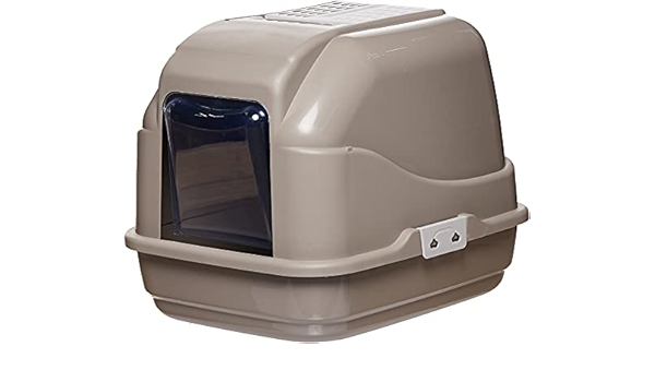Imac Easy Cat Kapali Kedi Tuvaleti Gri 50x40x40cm Amazon Com Tr Evcil Hayvan Urunleri