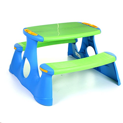Kids Childrens Picnic Bench Table Outdoor Garden Furniture ...