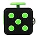 Fidget Cube Relieves Stress And Anxiety for Children and Adults Anxiety Attention Toy (Black&Green)