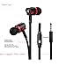 Earbuds with Microphone,Anti-Tangle Flat Cord Stereo in Ear Headphones with Microphone for iPhone/Samsung ,Android,iPod,iPad,Tablet, MP3 Players