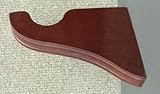 Kirsch Support Bracket in Mahogany finish for a 1-3/8
