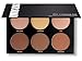 Contour Kit - 6 Pigmented Professional Contour Kit Makeup Palette Set Pro Palette High-end Formula (Highlight & Contour) - Step-by-Step Instructions Included