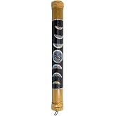 KHEOPS | Bamboo Rain Stick Instrument | Moon Phases | Handcrafted Wooden Musical Instrument for Meditation, Relaxation &amp; Rhythm | Gentle Rain Sound Effect | Small 15.5" | US-Based Business