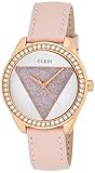 Guess Womens Analogue Quartz Watch with Leather Strap W0884L6