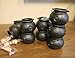 Well Pack Box 24 Wide Mouth Plastic Mini Cauldron Candy Holders Halloween Trick or Treat Black Handle Kettle Bucket Mini Cupcake Holder Party Decoration