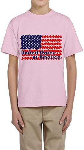 American Flag Fashion T-shirt Solid Neutral T-shirt Adolescents