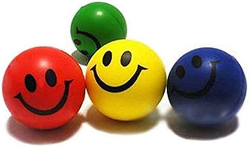 Blackzone Face Ball ,3/4Pcs Cute Smiley Face Stress Ball Anti-Stress Relax Finger Squeeze Toy Gift