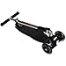 RIMABLE Foldable Maxi Kick Scooter with LED Light up Wheels (Black)