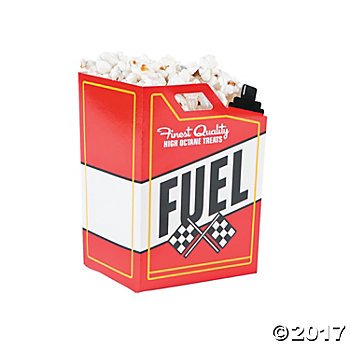 Race Car Fuel Can Popcorn Boxes - 24 ct