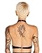 iHeartRaves Black Sheer Mesh Halter Crop Top Shirt (One Size)