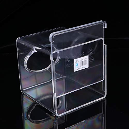 BESTOMZ Square Tissue Box Cover Acrylic Tissues Paper Holder for Bathroom - Thumbnail 3