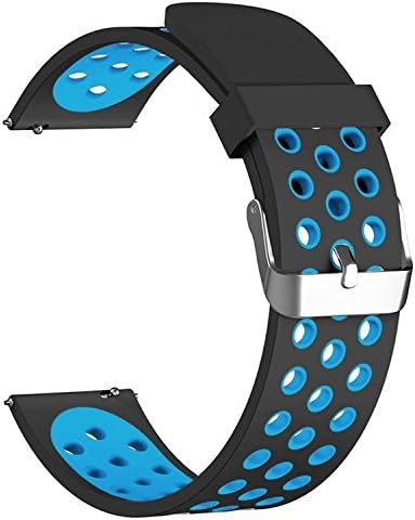 Pwkutn 20MM Quick Release Breathable Soft Silicone Watch Band Replacement Strap with Vivoactive 3 / Vivomove HR/Samsung Gear Sport