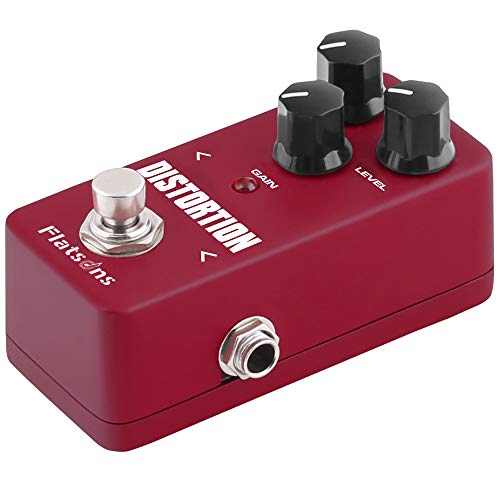 Flatsons Guitar Effect Pedal Mini Effect Processor Fully Analog Circuit Universal for Guitar and Bass (Distortion)