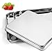 Yododo Baking Sheets Set of 4, Stainless Steel Cookie Pan Tray For Oven, Size 12.25 x 9.65 x 1 inch, Heavy Duty, Deep Edge, Superior Mirror Finish, Dishwasher Safe