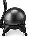 LuxFit Exercise Ball Chair, Black