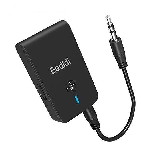 Bluetooth 5.0 Transmitter and Receiver, 2-in-1 Wireless 3.5mm AptX Low Latency Adapter for TV/Home Sound System/Car…