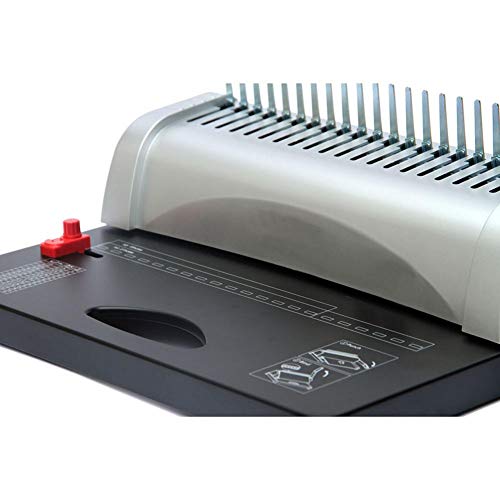 Binding Machine, 21-Hole 450 paper Comb Scrapbook Binder,Metal Comb Binding Spines Scrapbook for Daily Office Documents- Delivered in 3-5 Binding,Punch Book Report - Thumbnail 4