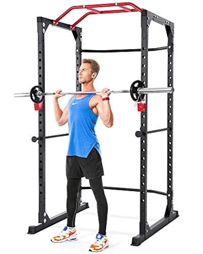 MaxKare Power Cage Rack 19-Level Adjustable with J-Hooks Heavy Duty ...