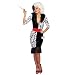 Dreamgirl Women's Dalmatian Diva, Black/White, M