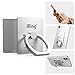 iRing Link, Made in Korea, Wireless Charging Friendly Phone Holder - Cell Phone Ring Grip Finger Holder and Stand Compatible with iPhone, Galaxy, and Other Smartphones(Silver)