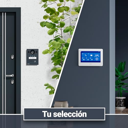 Goliath® Video Door Phone 2 Monitors [Monitor 7"] Automatic Door Phone with Camera – 2 Wire Video Door Phone – Camera Telefonillo – Video Intercom – Vandal Proof and Climate – Surface
