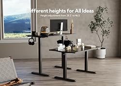 Claiks Electric Standing Desk, Adjustable Height