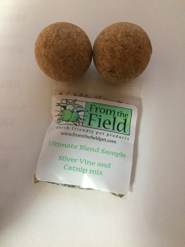 Billy Bob Cork Ball Organic Catnip Toy By From The Field (2 Toys)
