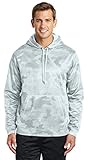 Sport-Tek Men's Sport-Wick CamoHex Fleece Hooded Pullover