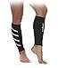 Gabor Fitness Graduated 20-25mm Hg Compression Running Leg Sleeves, Large, Black