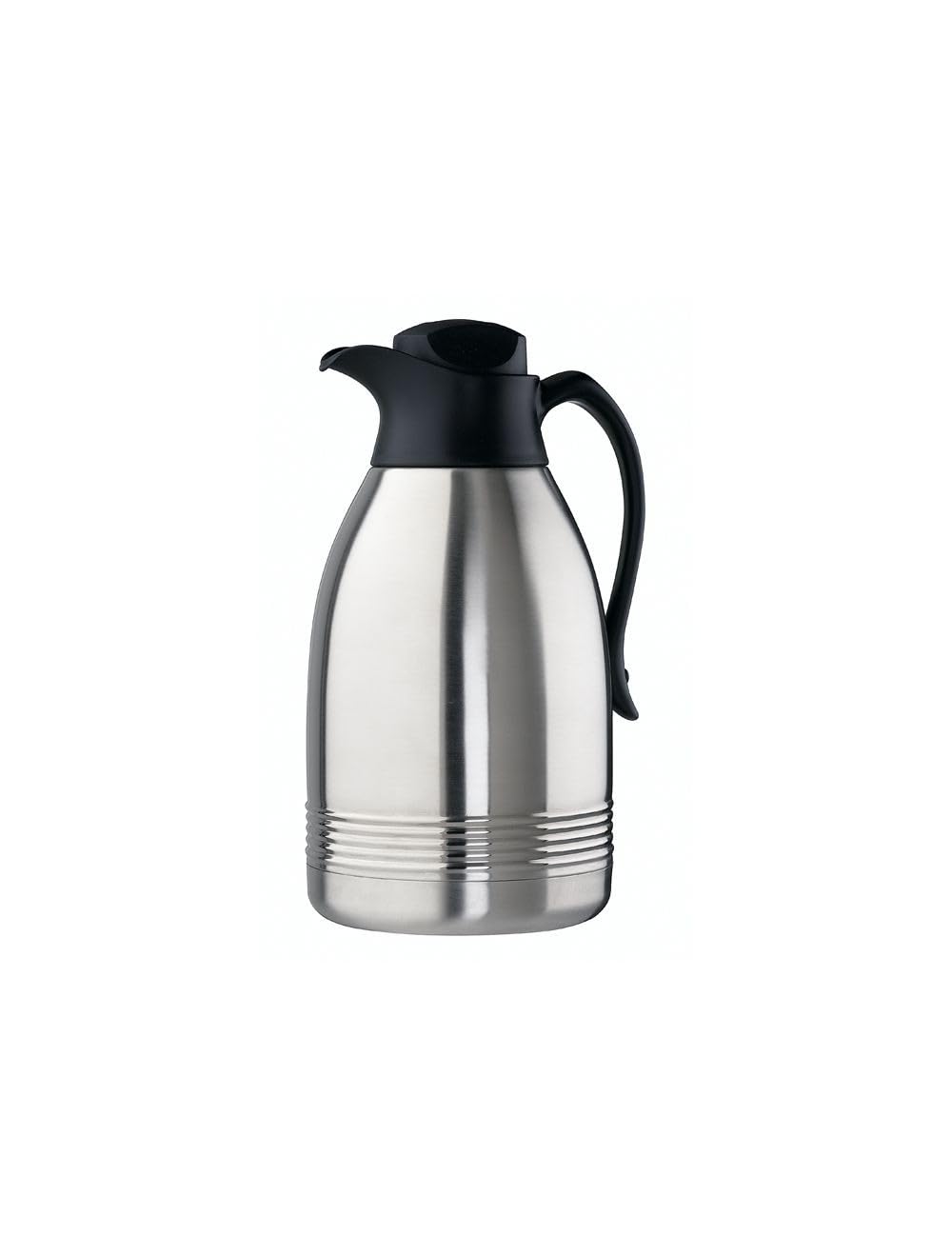 Addis Prestige Vacuum Flask Jug Catering Hotel Dining Commercial Restaurant, 2 Litre, Stainless Steel / Black