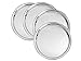 King International Stainless Steel Plates, stainless steel round dinner plate set of 4 pieces-30 cm, stainless steel dishes, dinner plates, camping plates set, stainless steel plates for kids