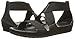 crocs Women's Anna Ankle Strap Gladiator Sandal, Black, 7 M US