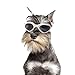 Petleso Pet Goggles, Stylish Dog Sunglasses for UV Stop Waterproof Windproof Anti-Fog Eye Protection - White