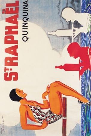Quinquina ~ St Raphael ~ 39.5x27.5 Vintage Art Deco Poster Reproduction By René Vincent