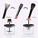Bevice Makeup Brush Cleaner and Dryer, USB Rechargeable Makeup Brush Cleaner, Electric Makeup Brush Spinner, 2 Adjustable speed, 8 Collars, with Cleaning Mat（2019 Upgraded）
