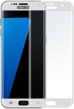 Suriora For Galaxy S7 Edge Glass, 3D Screen Protector 0.2mm 3D Tempered Glass Screen Round Edge Protector 9H Hardness(White)