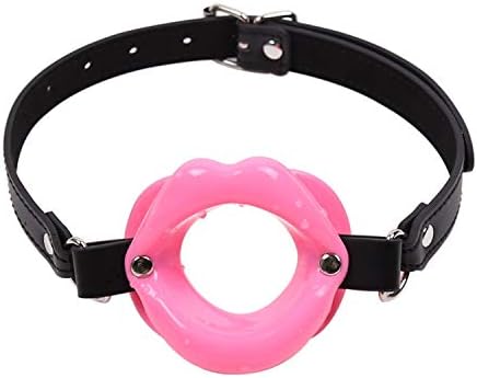 Mô-ùth G-â-g B-Â-l-l Stuffed Black Ball PU Leather with Nípplê Claps Slave Collar Toys for Women Couples