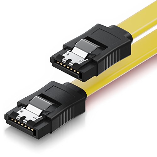 deleyCON SATA Cable + Sets 1x 50cm gerade - Gelb