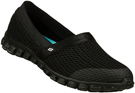 Skechers EZ Flex It Factor Womens Slip On Shoes Black 8