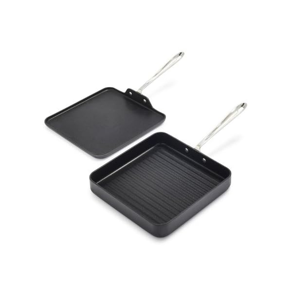 All-Clad HA1 Nonstick Grill and Griddle E795S264, Set of 2 - Image 3