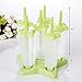 Whonline 2 Sets 12pcs Reusable Ice Popsicle Molds Star Ice Pop Maker with Brush & Funnel