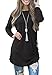 Muhadrs Womens Long Sleeve Casual Round Neck Loose Tunic Top Blouse T-Shirt