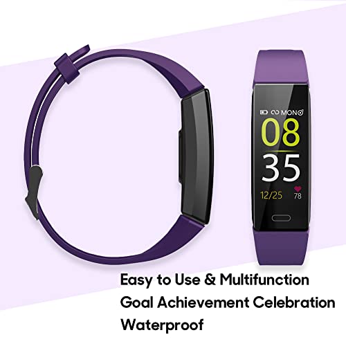 ZURURU Fitness Tracker, Waterproof Activity Tracker with Step Calorie