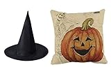 Home Decor Pillow, Gillberry Halloween Pumpkin Square Pillow Cover Cushion Case Pillowcase Zipper Closure (A)