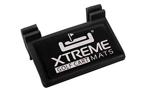 Xtreme Mats Full Coverage Golf Cart Floor Liner Mat W/Color Options- Fits Club Car Models Precedent (2004-2020)/Onward & Tempo (2017-2020) - Black with Black Trim