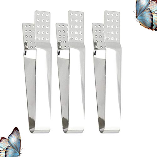 Yardwe - Set di 3 bustine di tè, in acciaio inox, per infusione di erbe aromatiche, da cucina, in metallo, con clip - immagine 8