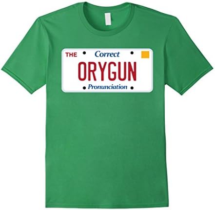 Men's Oregon t-shirt; Orygun tshirt; state license plate funny tee 3XL Grass