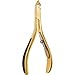 Revlon Gold Series Cuticle Nipper, Heavy Duty Cuticle & Hangnail Trimmer, Titanium Coated for Maximum Durability