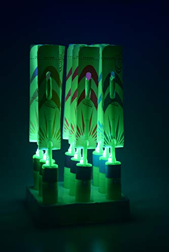 FAFA1808 Rocket Whistle Slingshot Finger Copter Led Toy Rocket (1 Box, Green)